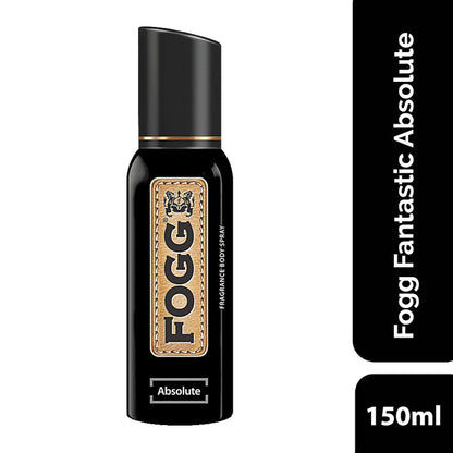 FOGG Absolute Fragrance Body Spray 120ml - Long Lasting Strong Masculine Perfume Deodorant Spray for Men Daily Wear Fresh Sce