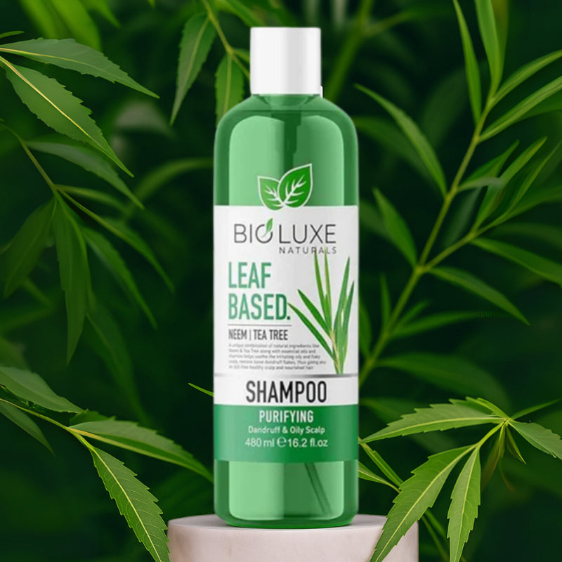 Bioluxe Naturals Leaf Based Neem & Tea Tree Purifying Shampoo 480ml