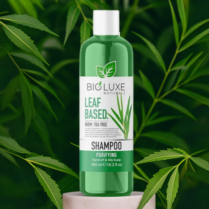 Bioluxe Naturals Leaf Based Neem & Tea Tree Purifying Shampoo 480ml