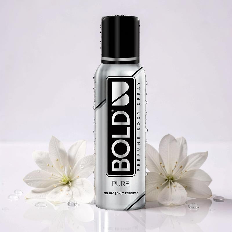 Bold Pure Perfume Body Spray 120ml For Men & Women – Long Lasting Fresh Fragrance Body Spray, Premium Deodorant Spray, Clean 