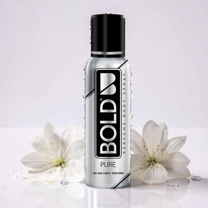 Bold Pure Perfume Body Spray 120ml For Men & Women – Long Lasting Fresh Fragrance Body Spray, Premium Deodorant Spray, Clean 