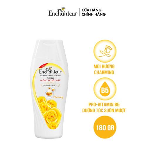 Enchanteur Charming Shampoo 180ml - Nourishing Fragrant Hair Shampoo for Soft, Smooth, Silky & Fresh Healthy Hair Daily Use