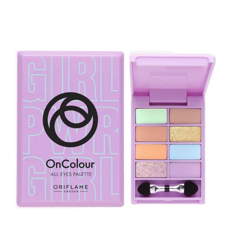 Oriflame On Color All Eyes Palette 8 colors Palette (Sugar & Spice) 4.24g