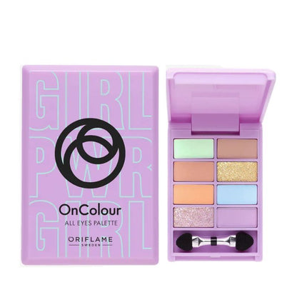 Oriflame On Color All Eyes Palette 8 colors Palette (Sugar & Spice) 4.24g