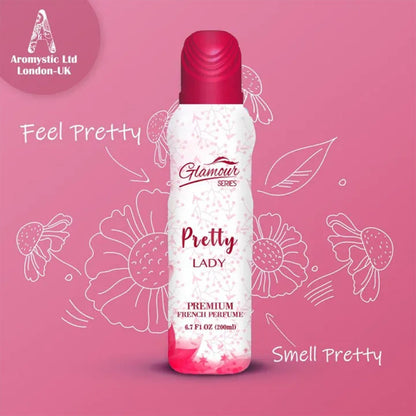 Glamour Series Pretty Lady Premium Perfume 200ml - Long Lasting Luxury Fragrance for Women, Soft & Elegant Scent