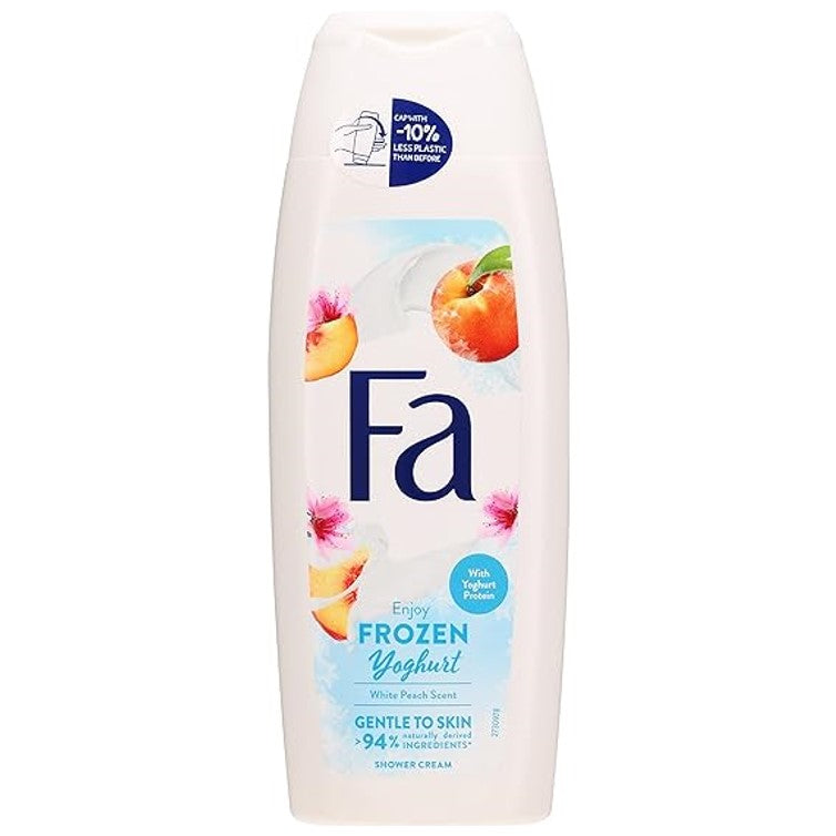 Fa Enjoy Frozen Yoghurt White Peach Scent Shower Cream 250ml – Long Lasting Fresh & Fruity Fragrance