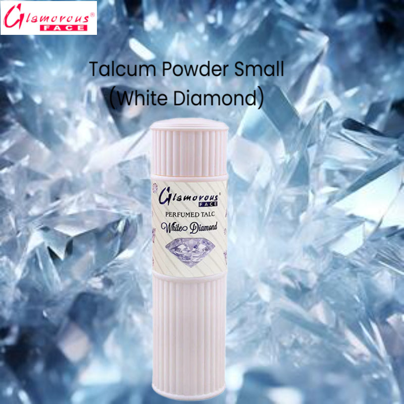 Glamorous Face Talcum Powder Small (White Diamond)
