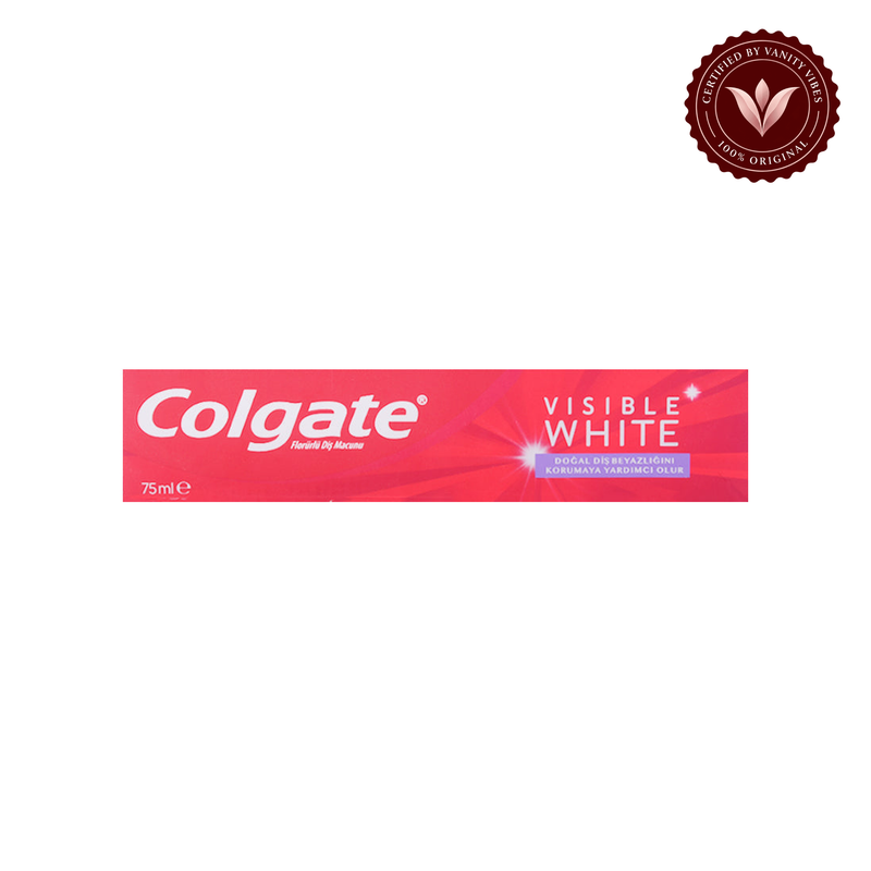 Colgate — Colgate Visible White Toothpaste 75ml Restores Natural Teeth Whiteness & Bright Smile — image 1
