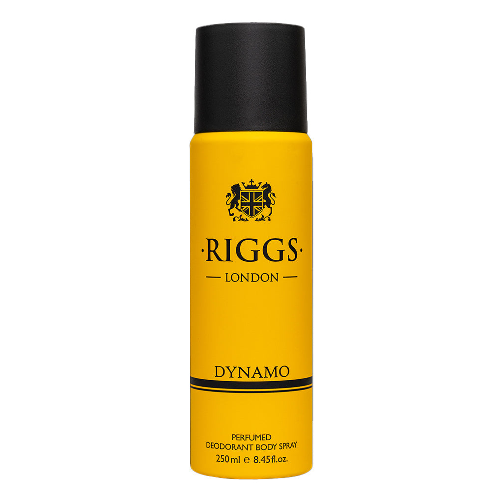 Riggs London Dynamo Perfumed Deodorant Body Spray 250ml Long-Lasting Fresh & Masculine Fragrance