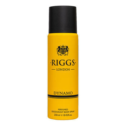 Riggs London Dynamo Perfumed Deodorant Body Spray 250ml Long-Lasting Fresh & Masculine Fragrance