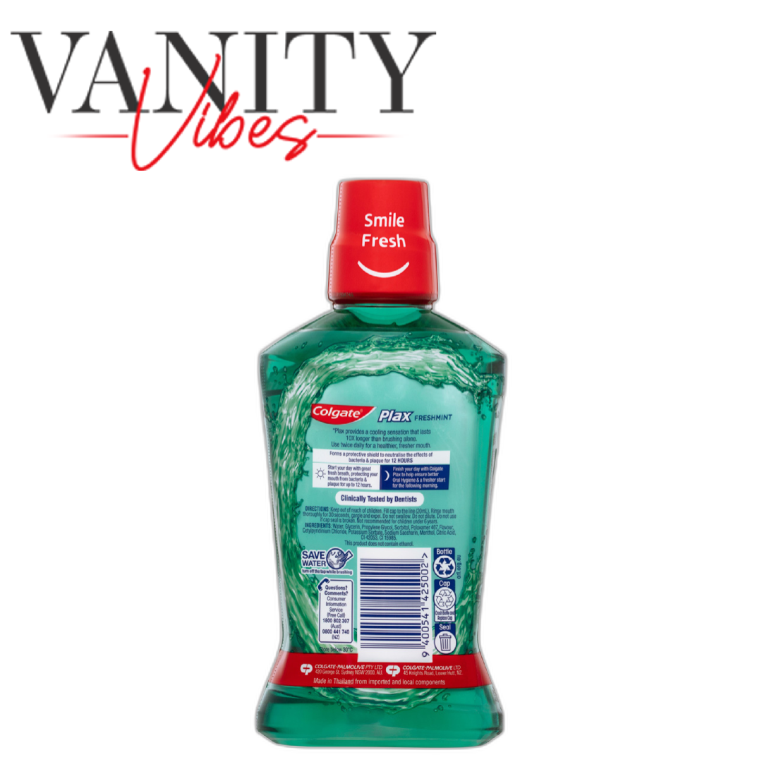 Colgate Plax Fresh Mint Mouthwash 500ml - Fresh Breath Daily Oral Care