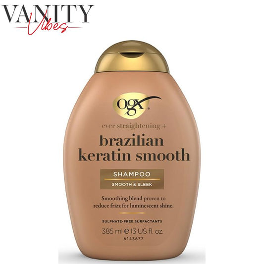 OGX Ever Straightening + Brazilian Keratin Smooth & Sleek Shampoo 385ml