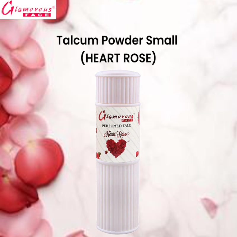Glamorous Face Talcum Powder Small (Heart Rose)