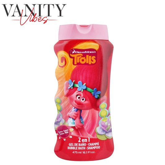 Lorenay Trolls 2 in 1 Bubble Bath Shampoo 475ml