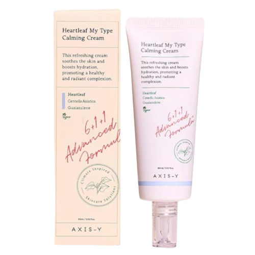 AXIS-Y Heartleaf My Type Calming Cream 60 ml Soothes & Calms Sensitive Skin (K Beauty)