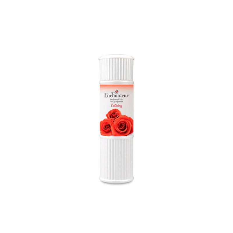 Enchanteur Enticing Perfumed Talcum Powder 125g – Long Lasting Floral Fruity Fragrance Body Powder for Soft Fresh Skin & Odor
