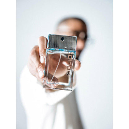 Solid Silver Eau De Toilette for Men 100ml – Long Lasting Masculine Perfume with Fresh Woody Aromatic Fragrance for Daily Wea