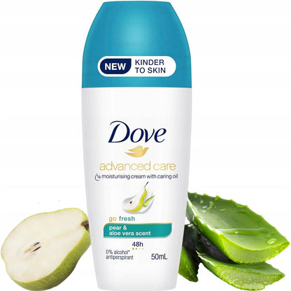 Dove Advanced Care Anti Perspirant Pear & Aloe Vera Roll On 50ml