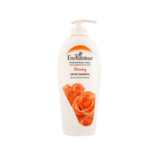 Enchanteur Stunning Perfumed Body Lotion 500ml + Enchanteur Rose Oud Amour Perfumed Body Lotion 250ml (Pack of 2)