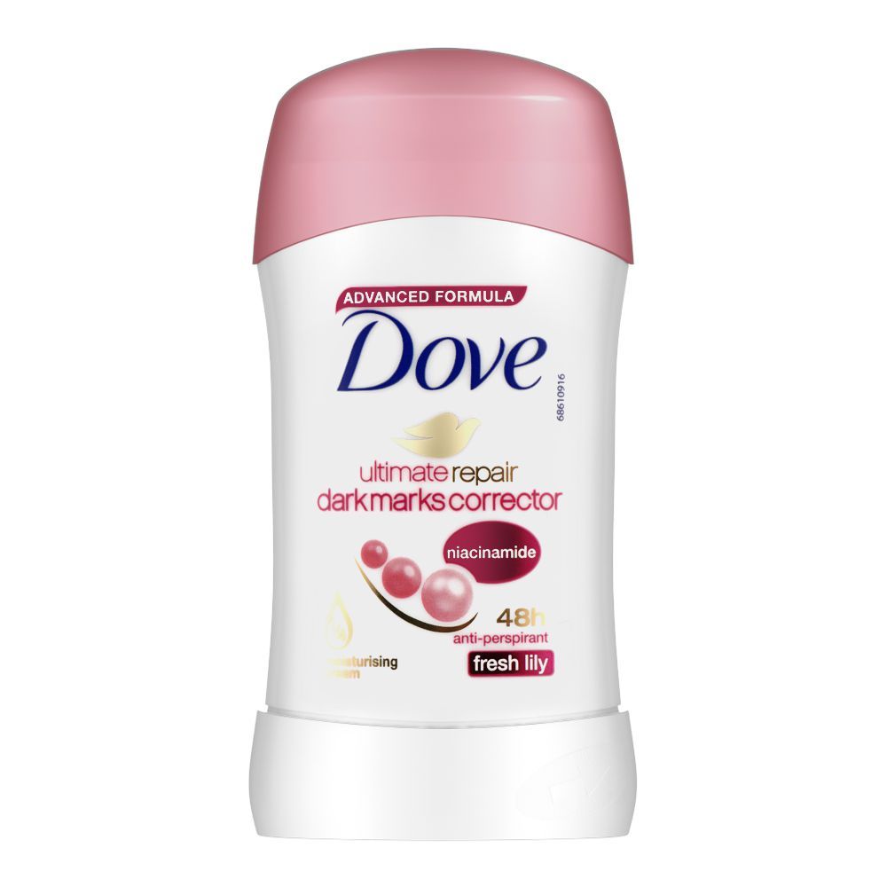 Dove Advanced Formula Ultimate Repair Dark Marks Corrector Niacinamide Fresh Lily 48H Anti-Perspirant Deodorant Stick 40g