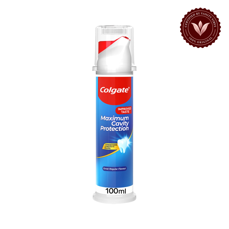 Colgate — Colgate Maximum Cavity Protection Toothpaste Pump 100ml Strong Enamel Care & Fresh Breath — image 1