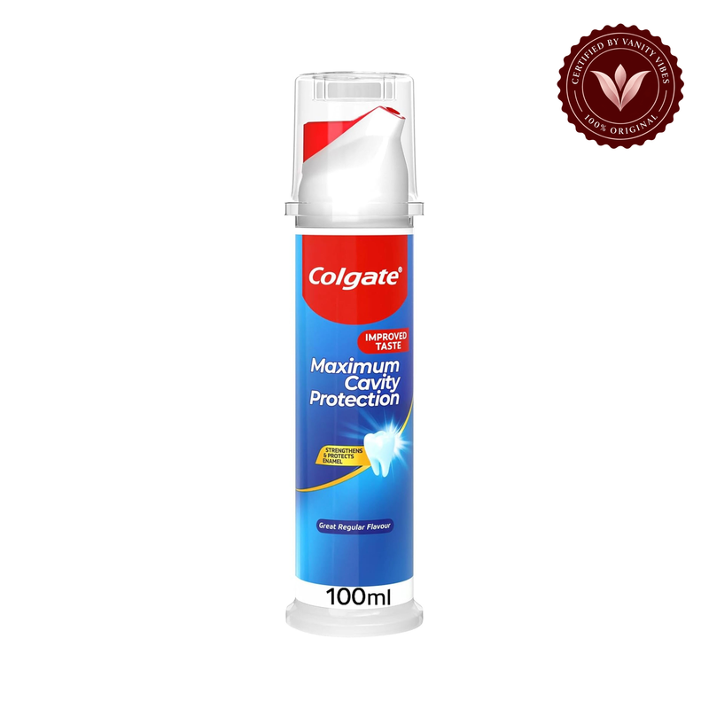 Colgate — Colgate Maximum Cavity Protection Toothpaste Pump 100ml Strong Enamel Care & Fresh Breath — image 2