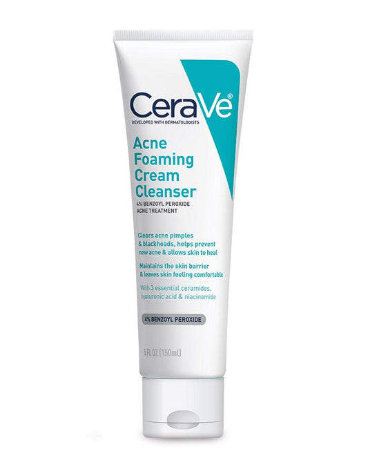 CeraVe Acne Foaming Cream Cleanser-150ml (USA STOCK WITH BOX)