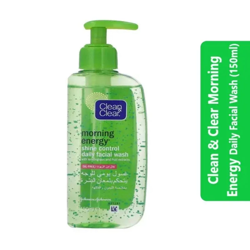 Clean & Clear Morning Energy Shine Control Daily Facial Wash 150ml