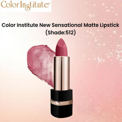 Color Institute New Sensational Matte Lipstick (Shade:512)
