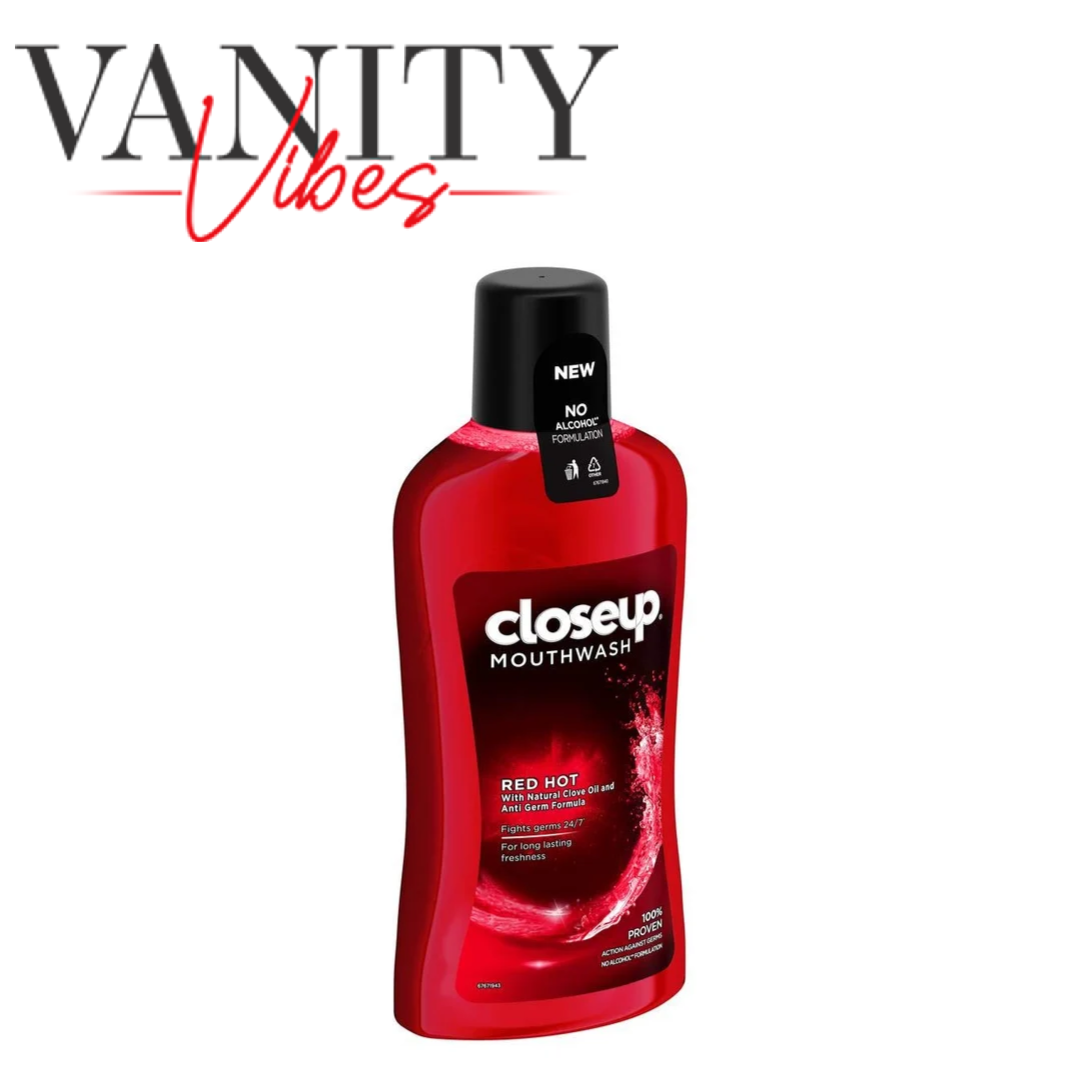 Closeup Red Hot Mouthwash 500ml - Fresh Breath Daily Oral Care