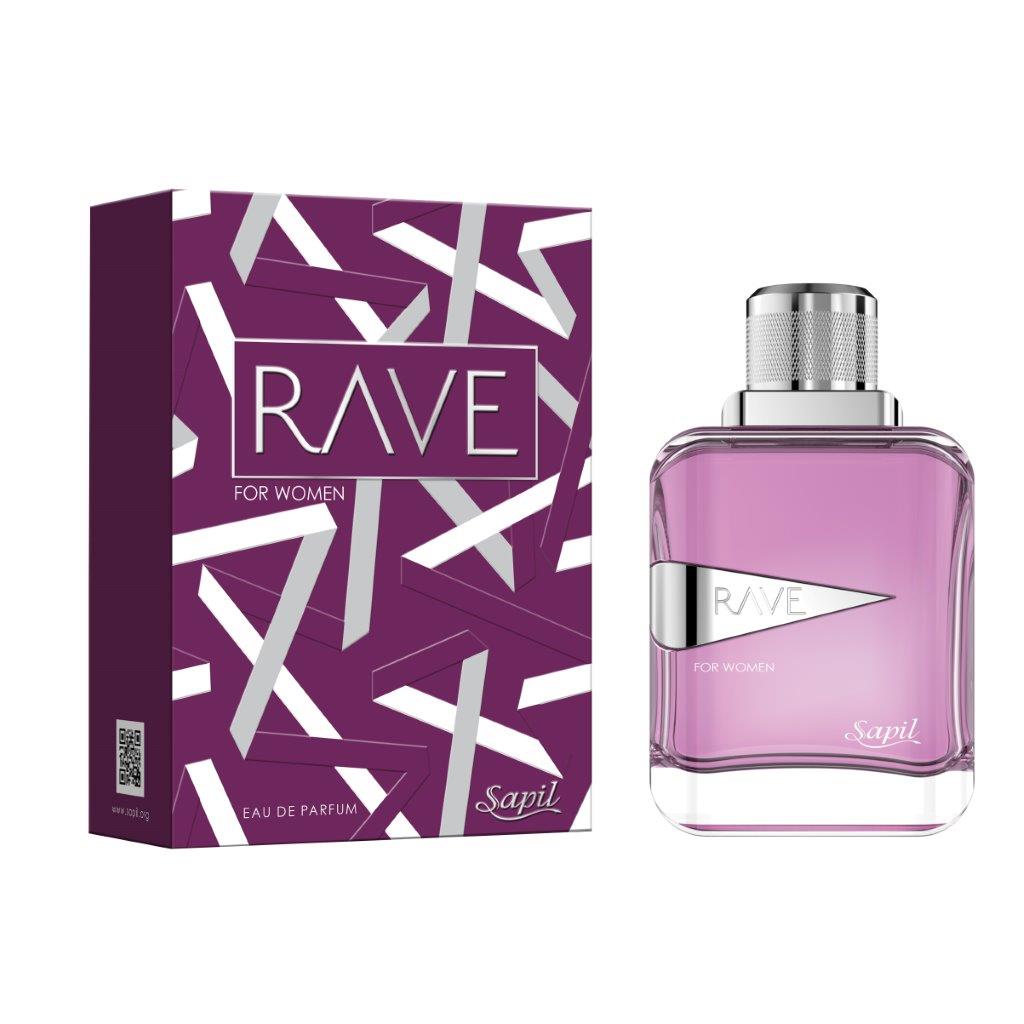 Sapil Rave Eau de Parfum for Women 100ml - Long Lasting Floral Fruity Perfume Spray with Elegant Feminine Fragrance for Daily