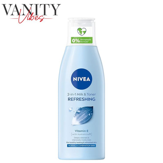Nivea Refreshing 2 in 1 Milk & Toner Vitamin E & Hydramine For Normal & Combination Skin 200ml