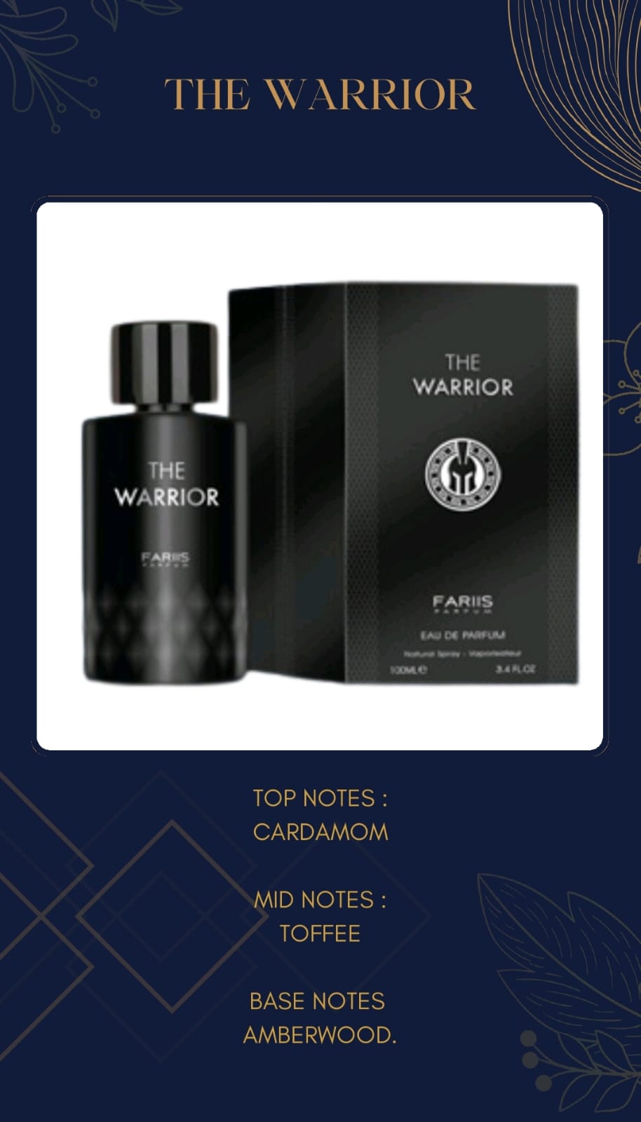 Faris The Warrior by Fariis Parfums EDP 100ml for Men