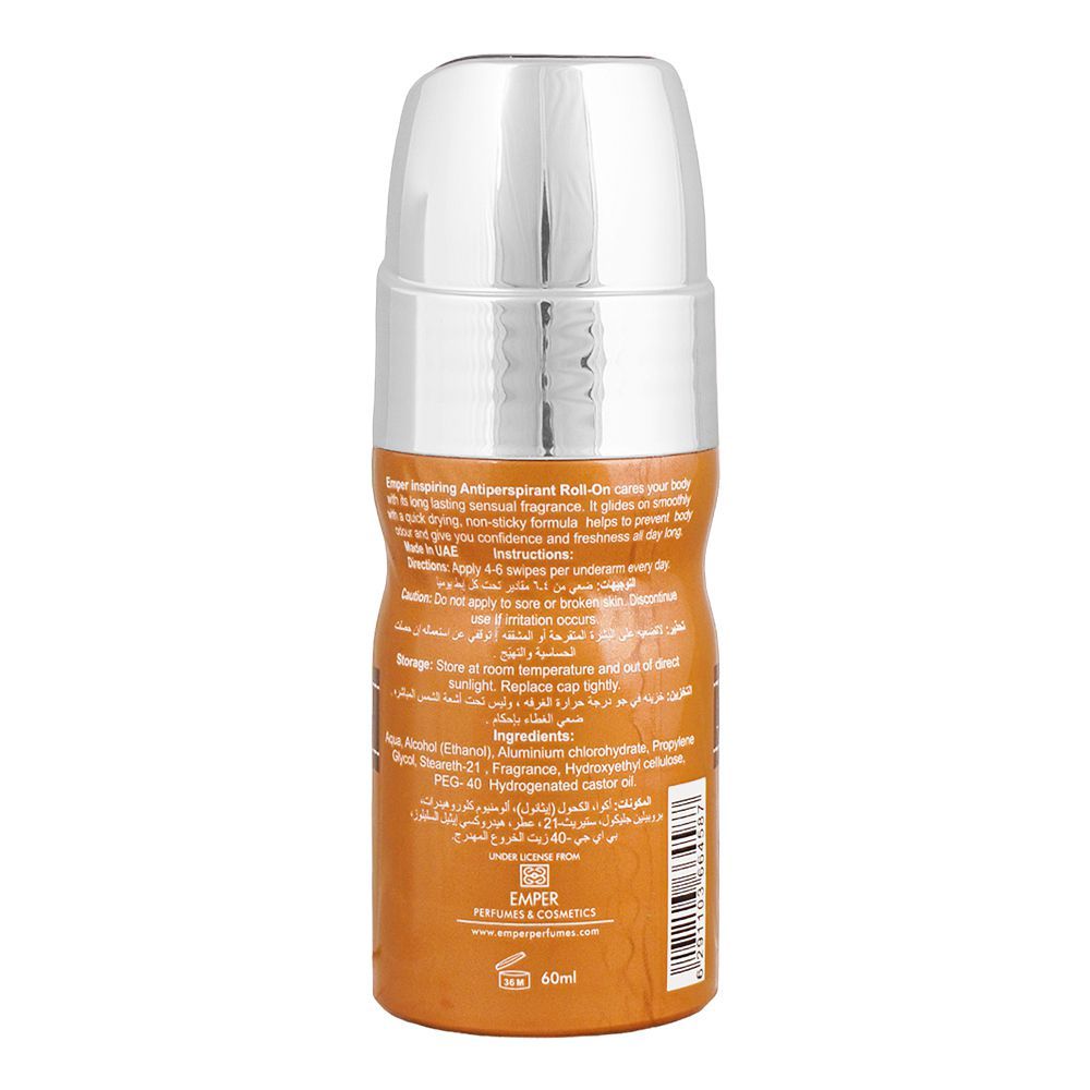 Aris Perfumes Legend Pour Homme Emper Roll On- for Men, Anti-Perspirant- 60ml