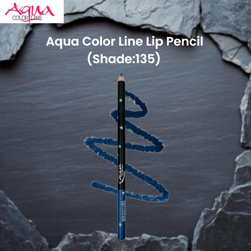 Aqua Color Line Lip Pencil (Shade:135)