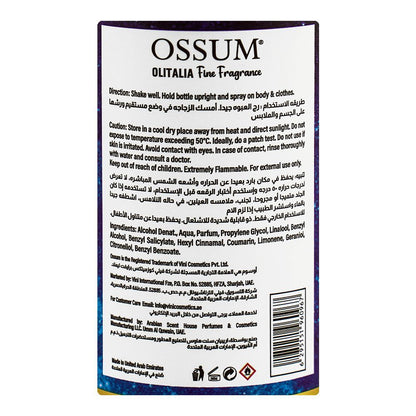 Ossum Thou Wishes Body Mist 250ml Long-Lasting Fresh & Elegant Fragrance