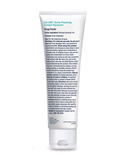 CeraVe Acne Foaming Cream Cleanser-150ml (USA STOCK WITH BOX)
