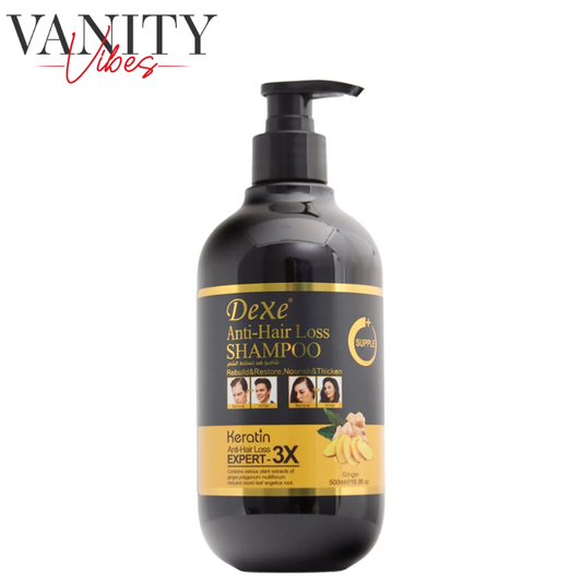 Dexe Anti-Hair Loss Shampoo with Ginger Extract 500 ml Hair Fall Control, Strengthening & Scalp Care