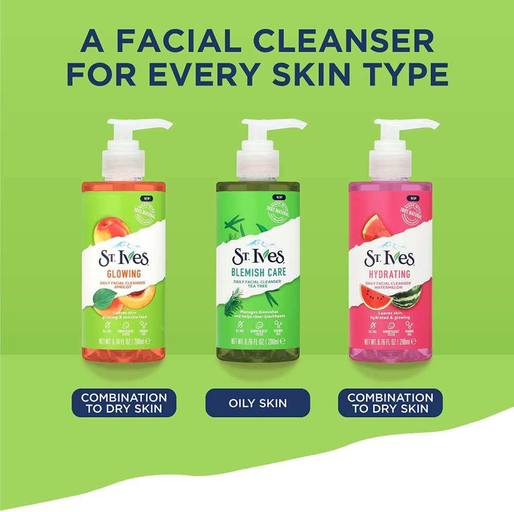 s.t ives hydrating daily facial cleanser Tea Tree 200ml