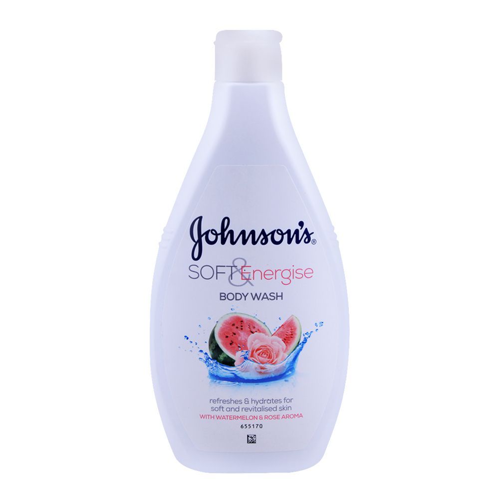 Johnson’s Soft & Energise Body Wash 400ml – Gentle Cleansing Shower Gel for Soft, Fresh & Energized Skin