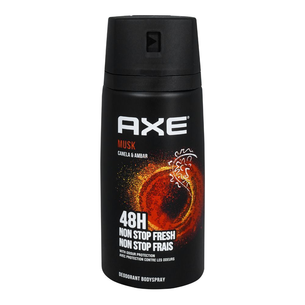 Axe Musk Camela & Ambar 48H Non-Stop Fresh Deodorant Body Spray 150ml Long-Lasting Fragrance & Odor Protection