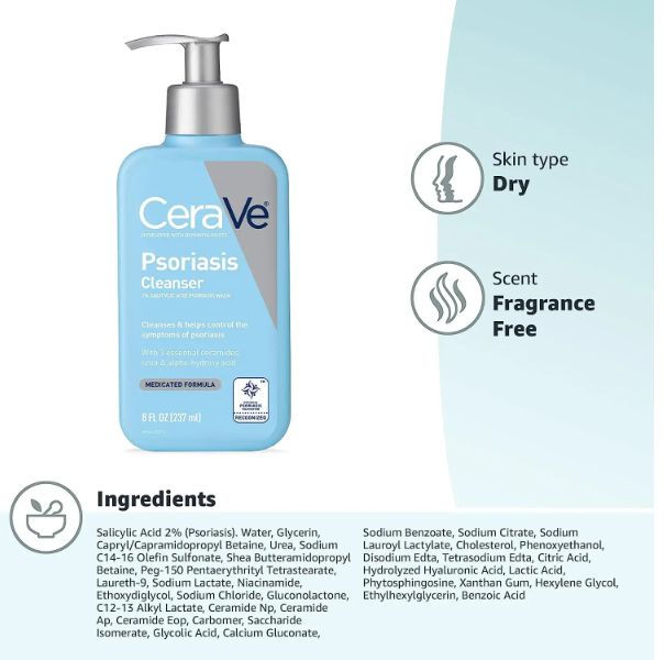 Cerave Psoriasis Cleanser 237ml USA Stock