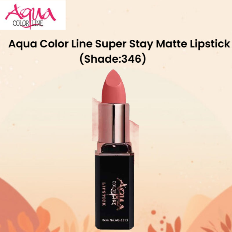 Aqua Color Line Super Stay Matte Lipstick (Shade:346)