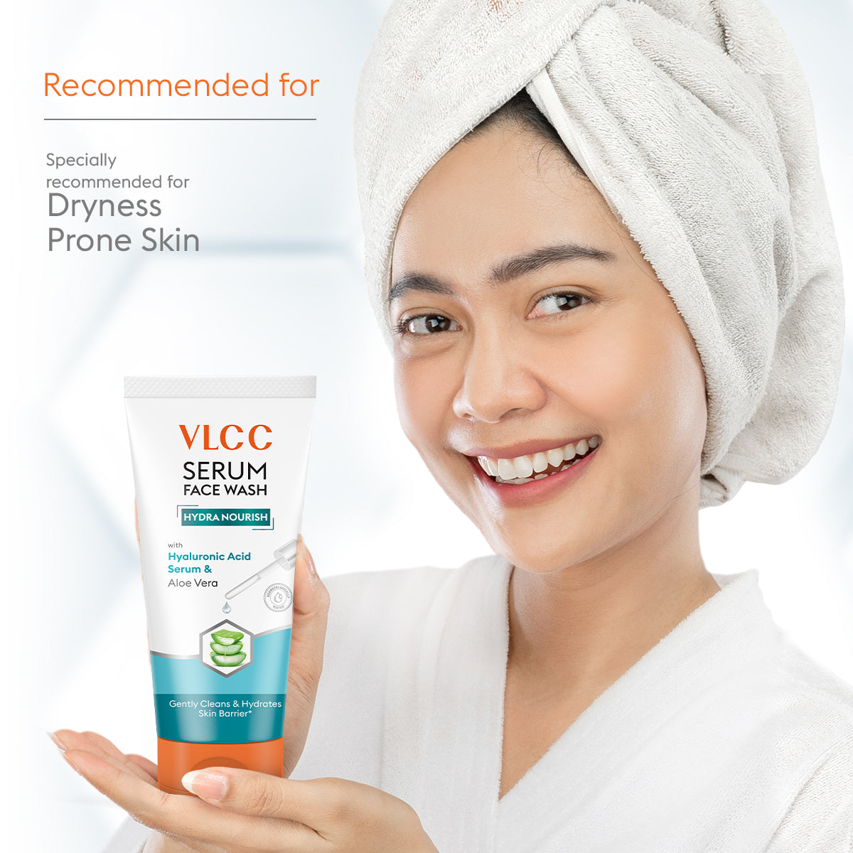 VLCC Hydra Nourish Serum Face Wash with Hyaluronic Acid Serum & Aloe Vera 150ml