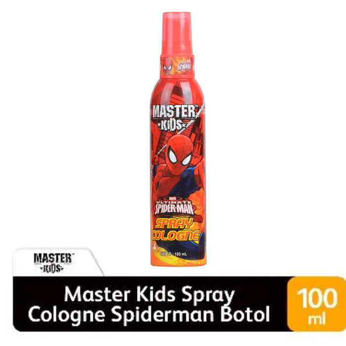 Master Kids Spider-Man Cologne Spray 100ml - Gentle Kids Perfume Spray for Long Lasting Fresh Fragrance, Mild Non-Irritating 