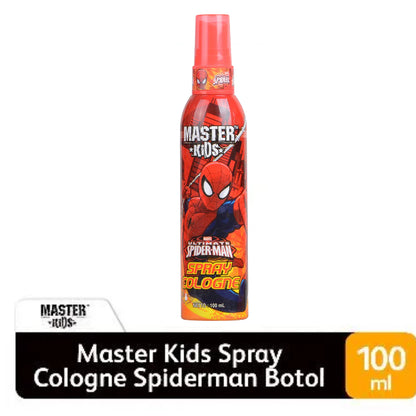 Master Kids Spider-Man Cologne Spray 100ml - Gentle Kids Perfume Spray for Long Lasting Fresh Fragrance, Mild Non-Irritating 