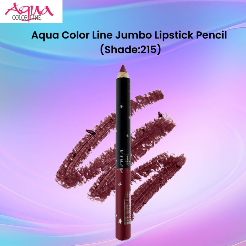 Aqua Color Line Jumbo Lipstick Pencil (Shade:215)