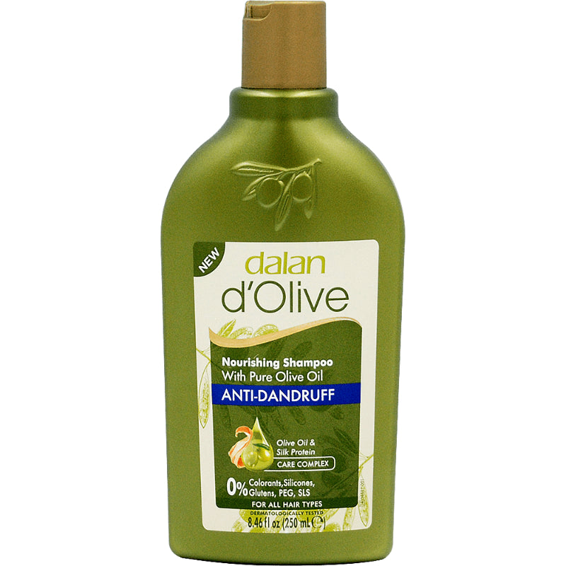 Dalan d'Olive Nourishing Anti-Dandruff Shampoo with Pure Olive Oil & Silk Protein 250ml