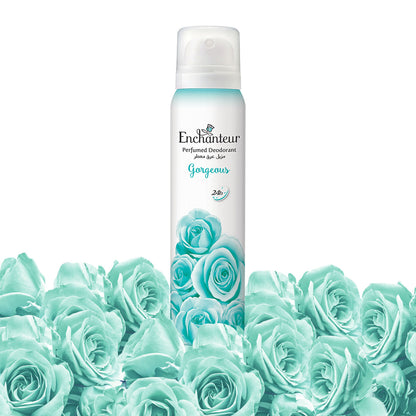 Enchanteur Gorgeous Perfumed Deodorant Spray 150ml - Long Lasting Floral Fragrance Body Spray for Women Freshness & Odor Prot