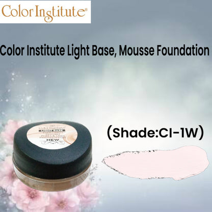 Color Institute Light Base, Mousse Foundation (Shade:CI-1W)